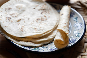 Mexican flour tortillas