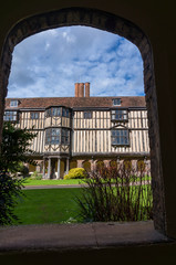 Magnificent Cambridge courtyard with spectacular architecture