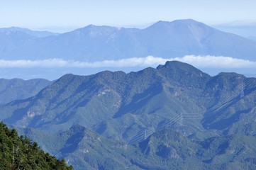 奥秩父より浅間山を望む