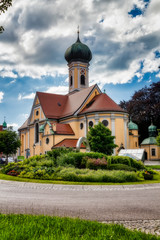 Fototapeta na wymiar Kirche St. Nikolaus in Immenstadt im Allgäu
