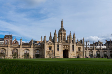 Fototapeta na wymiar Cambridge City, United Kingdom - Exploring campus of Cambridge and its colleges on a summer day. Conceptual image of education and tourism.