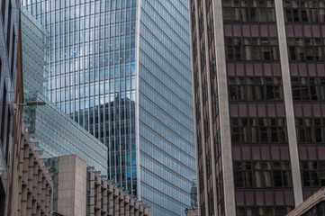 Obraz premium Detail Of Modern Skyscrapers In London, England