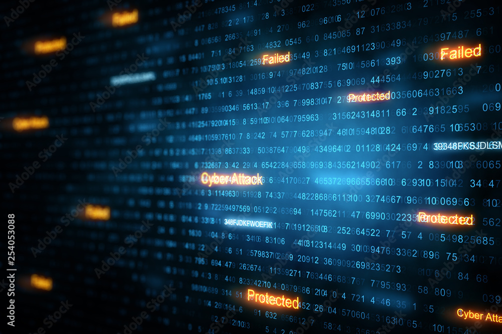 Aufkleber ai and hacking concept