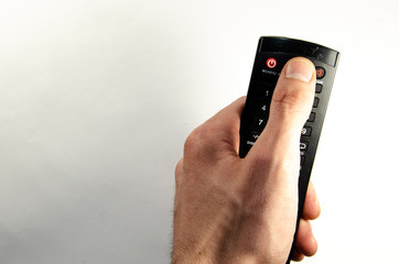 Remote control from the equipment in the hands
