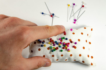 Needle invisible with colored ends