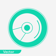 Compact disc vector icon sign symbol