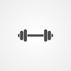Dumbbell vector icon sign symbol