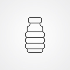 Water bottle vector icon sign symbol