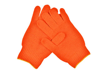 Red protective glove