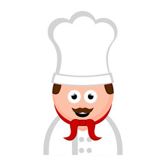 Isolated chef avatar cartoon. Vector illustration design
