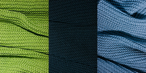 Knitted textures background