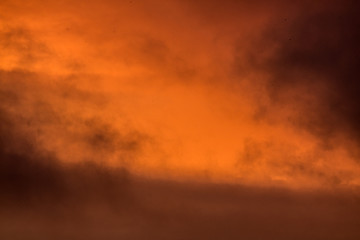 Obraz premium orange sky after sun set