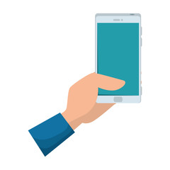 hand using smartphone device
