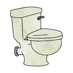 textured cartoon doodle of a bathroom toilet