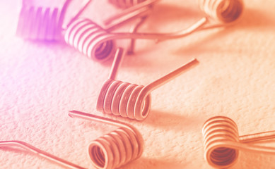 Coils for vape or e-cig dripping atomizers or RDA, accessories for vaping
