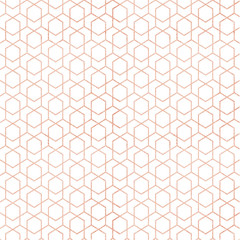 Rose gold geometric pattern
