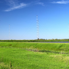 Aerial platforms for  transmission of radio waves