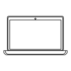 laptop computer isolated icon