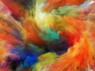 Photo sur Plexiglas Mélange de couleurs Voie de la peinture