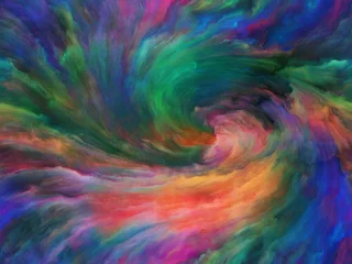 Photo sur Plexiglas Mélange de couleurs La peinture vivante