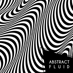 Abstract wavy background, optical art, opart striped