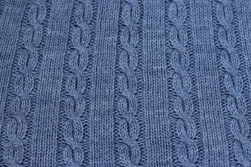 Sweater made of heathered yarn textured background