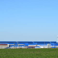 Fototapeta premium Big plant for processing scrap metal