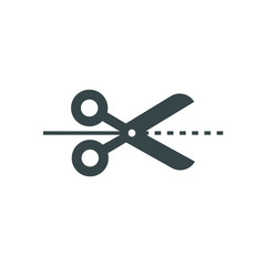 Scissors icon. Cut symbol. Eps, vector illustration.