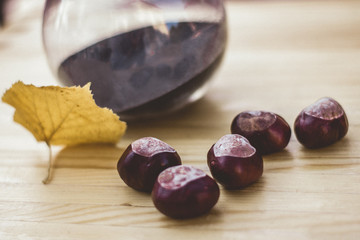 Autumn hourglass setup