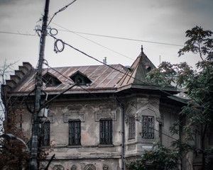 Old building roof