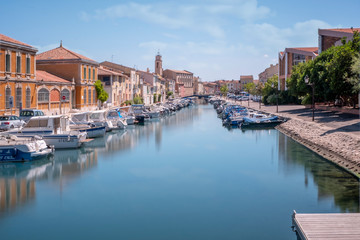 martigues canals with their boats and their old houses