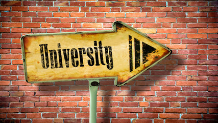 Sign 380 - University