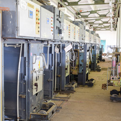 Electrical switchboard pumping station. Control units and electr