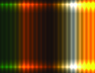 Green, orange, brown, white and yellow gradient linear background, neon effect