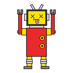 cute cartoon robot