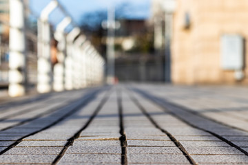 【道のローアングルシリーズ（横浜編）】海沿いのタイルの道