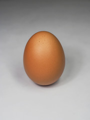 three eggs isolated on white background