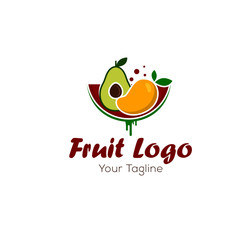 Fruits logo design Vector