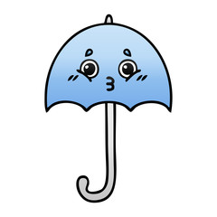 gradient shaded cartoon umbrella