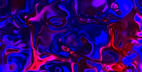 Liquid glass looking abstract colorful background in vivid colors