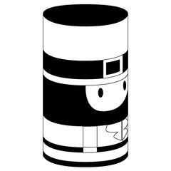 3d shaped patrick day elf. Vector illustration design