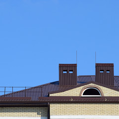 The roof of a multistory building