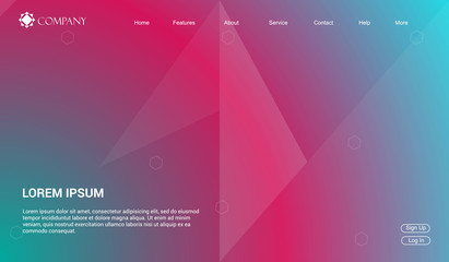 Website Landing Page Background, Modern Abstract Style