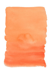 Obraz premium Brown stains flow on white surface , Illustration abstract and bright background from watercolor hand draw on paper