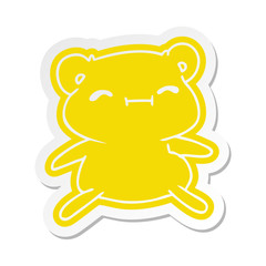 cartoon sticker kawaii cute teddy bear