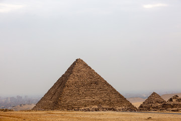 Great pyramids in Giza