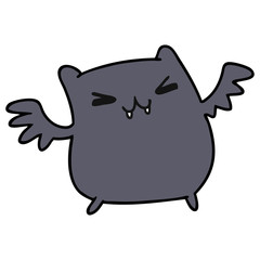 cartoon of a kawaii cute bat