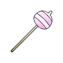 quirky gradient shaded cartoon lolipop