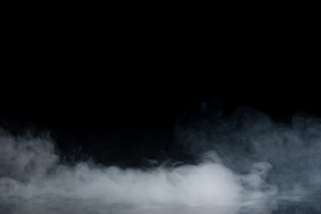 Abstract Smoke on black Background