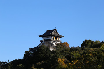 晩秋の犬山城